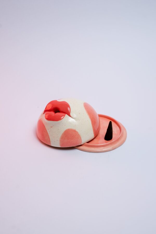Incense Burner Kiss Negro #3 - Imagen 4