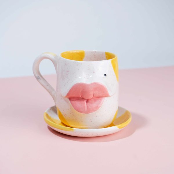 PROMO 1Taza Lips (C#8) + 1 Platito